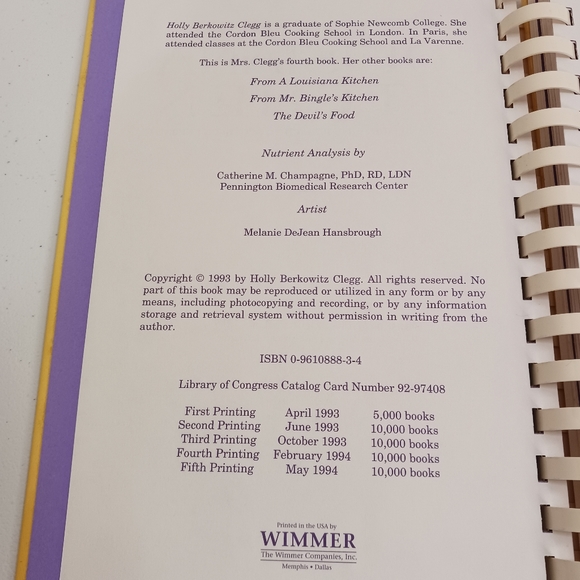 🍅Vtg "A Trim & Terrific Louisiana Kitchen" Cookbook 1994 Southern Cajun Creole - Picture 4 of 5